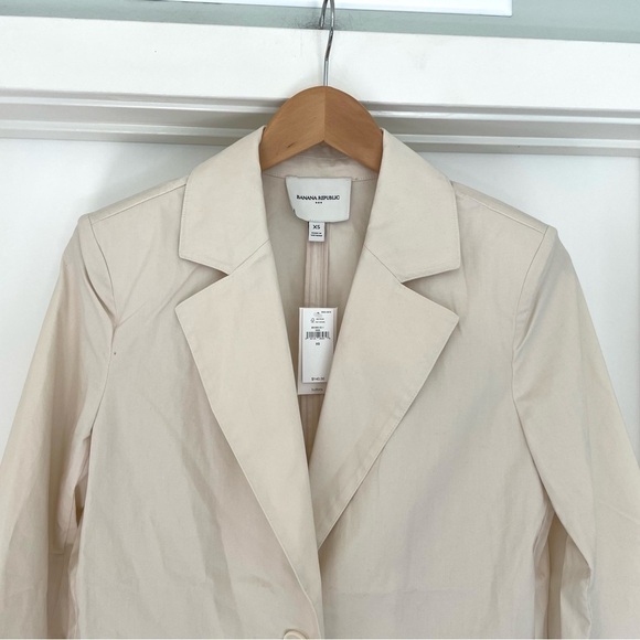 NWT Banana Republic Oversized Cotton Blazer Size XS/S Career - Picture 3 of 7